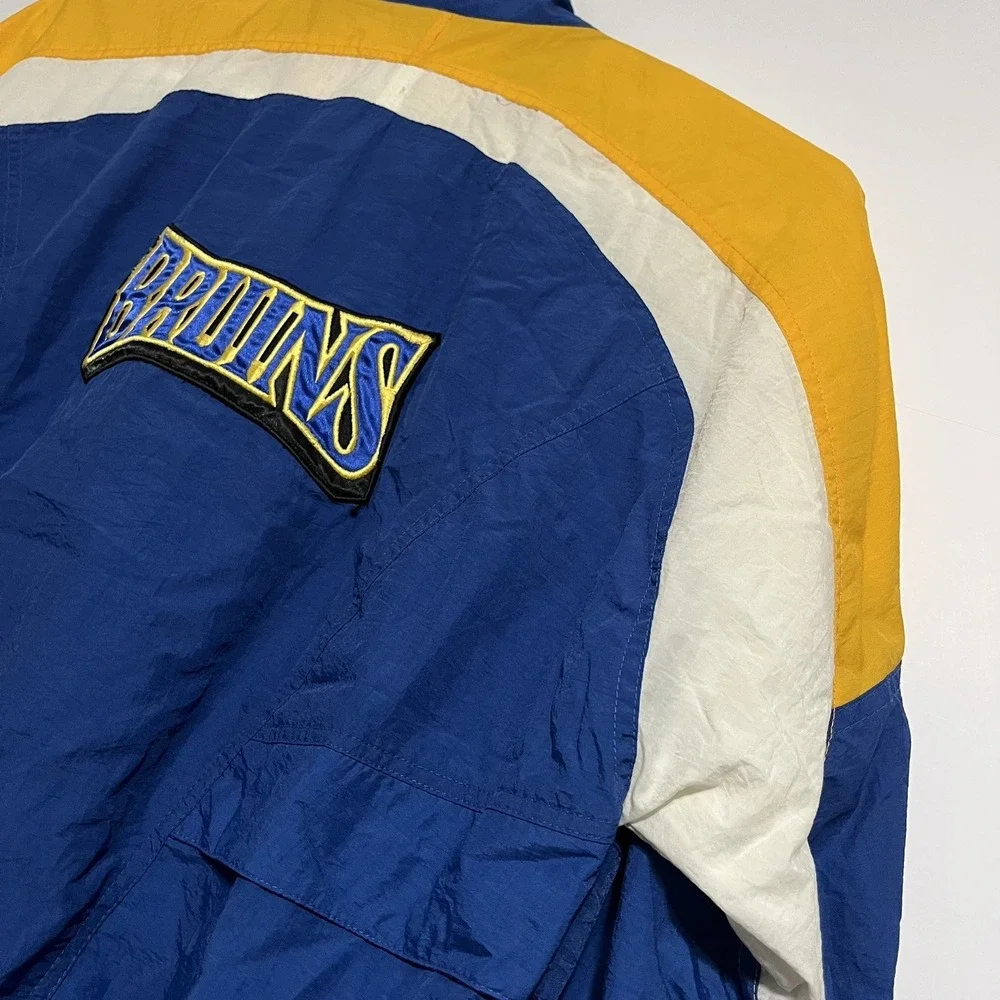 Vintage Reebok UCLA Bruins Nylon Full Zip Windbreaker Jacket unisex MEDIUM Blue
